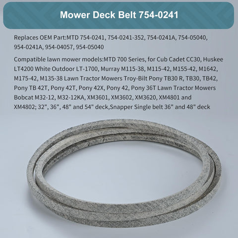 Holdly upper drive belt designed for Pony series for smooth mowing sessions.