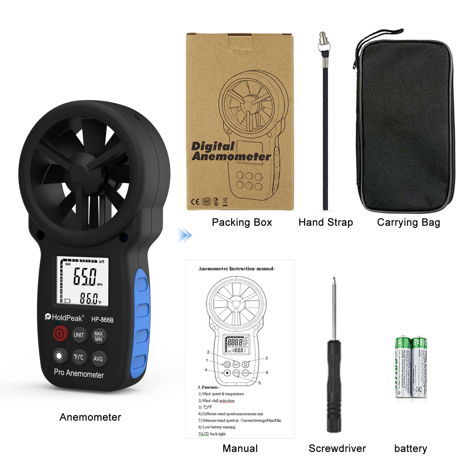866B aids HVAC vent measurements and airflow calculations.