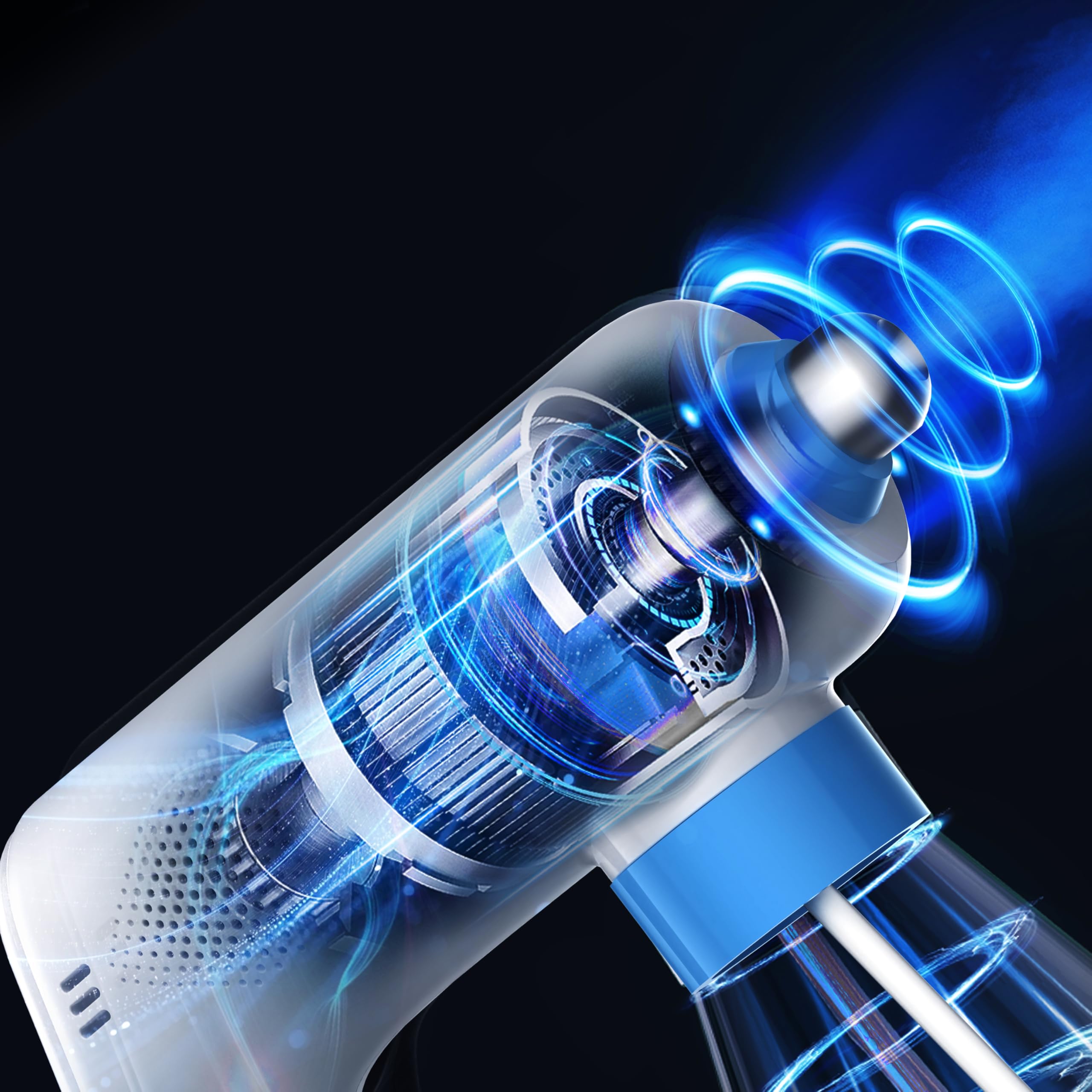 HoldWELL cordless handheld design supports quick, touchless sanitization anywhere.