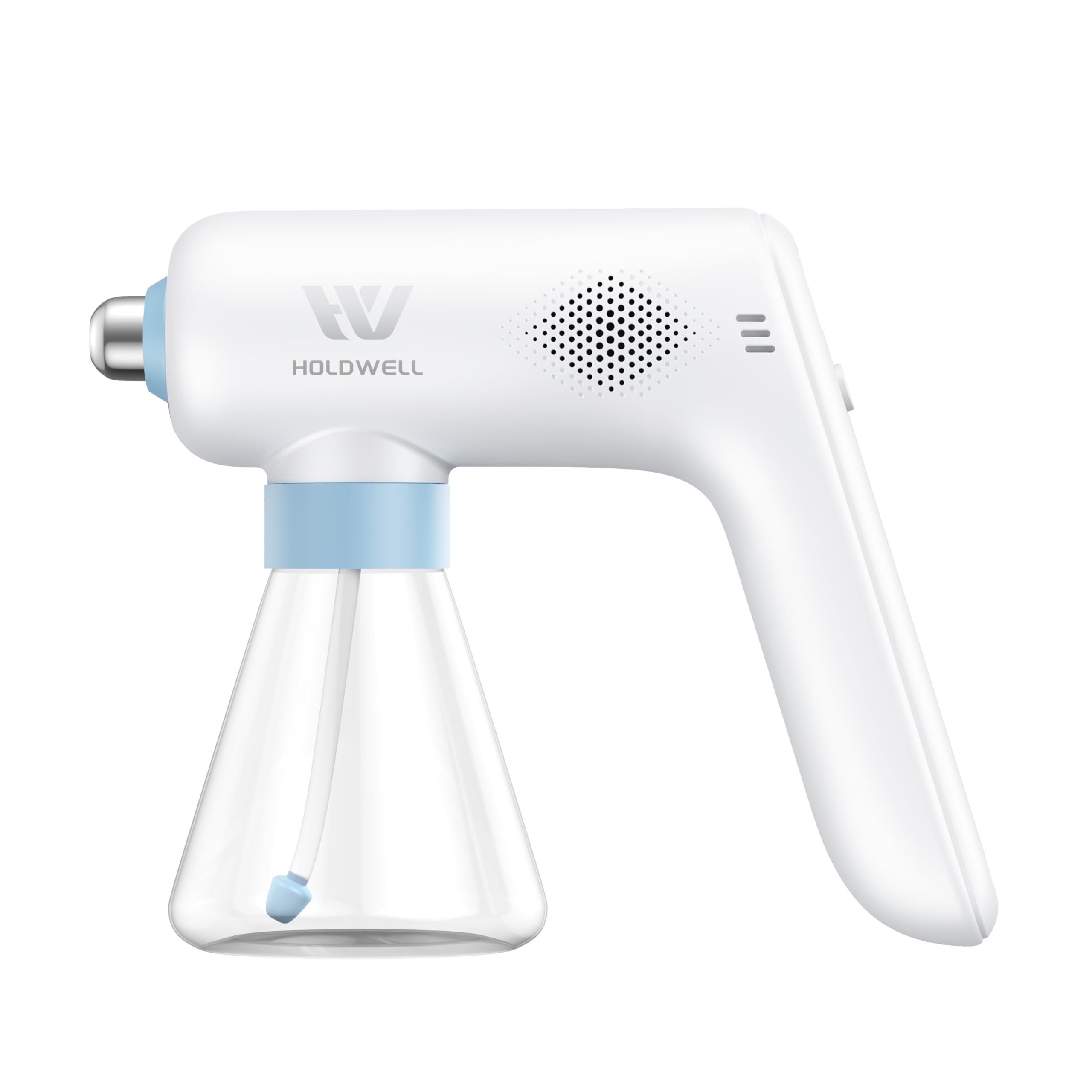 HoldWELL Mini Disinfection Fogger with stainless nozzle for precise surface cleaning.