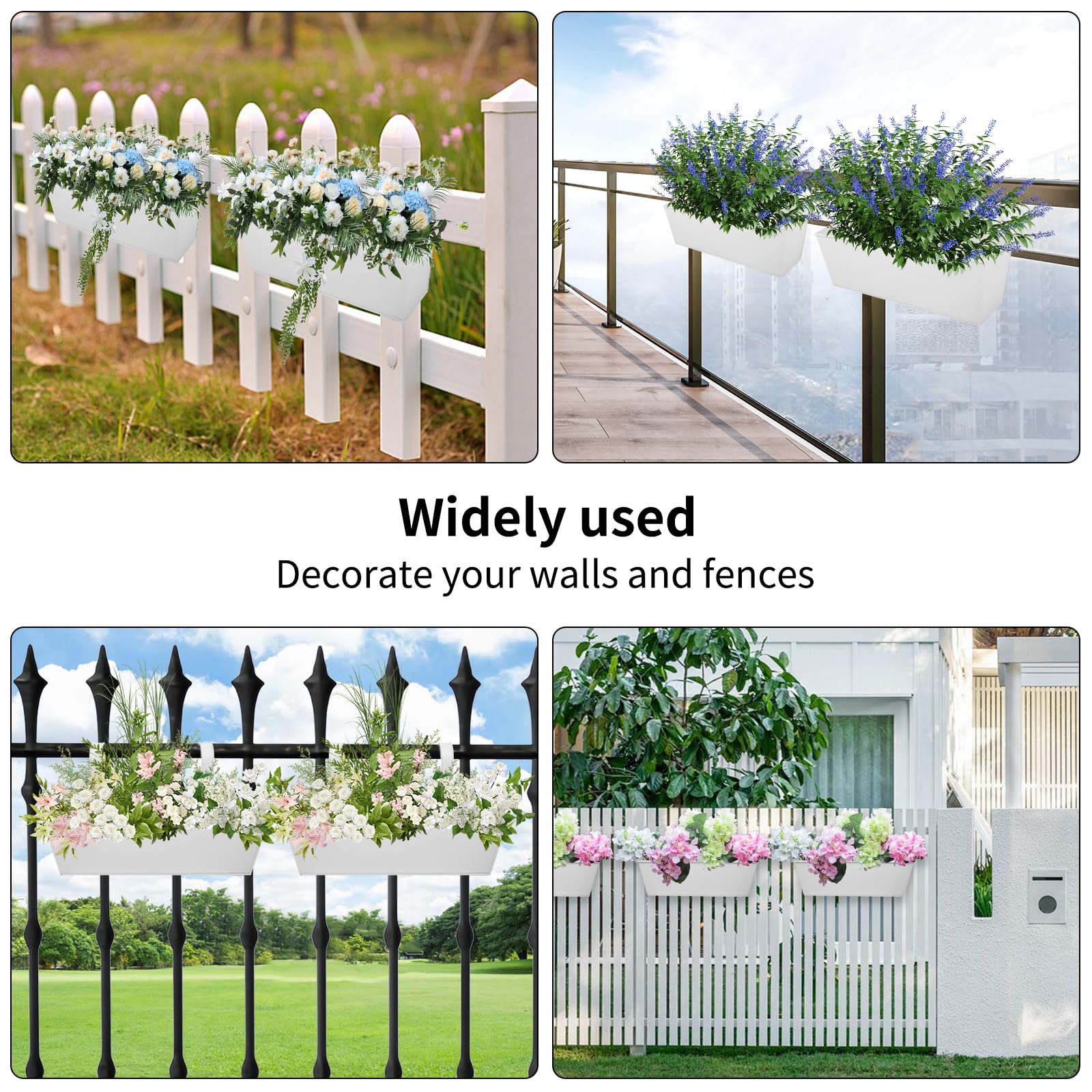 Holensun balcony planter display setup illustrating versatile arrangement.
