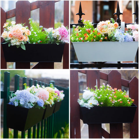 Holensun heavy-duty hooks securing planters against wind outdoors.