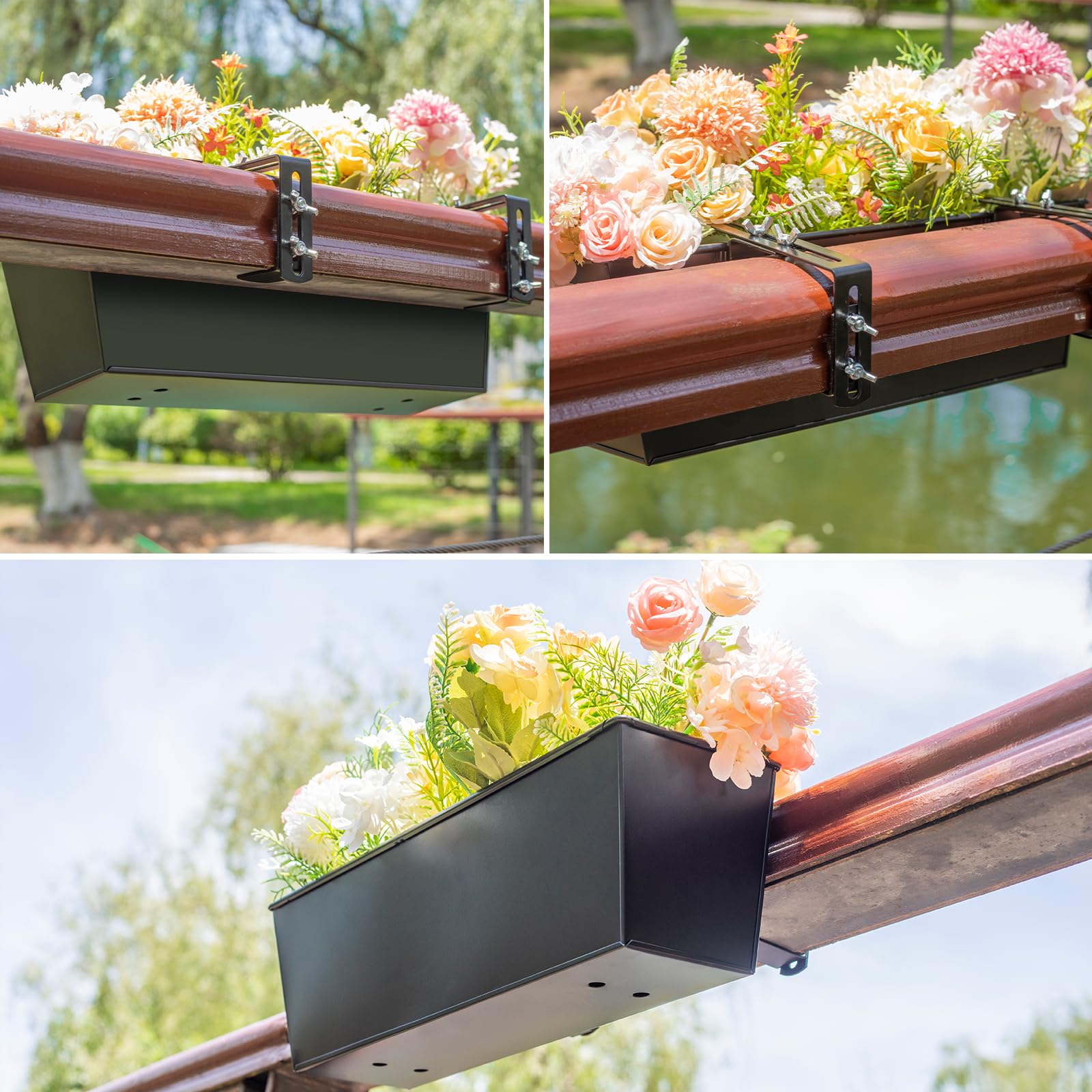 Holensun outdoor metal planter demonstrates rust-resistant durability for long-term use