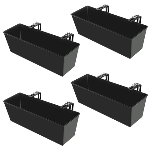 Holensun weatherproof black planter adds stylish accent to patio spaces