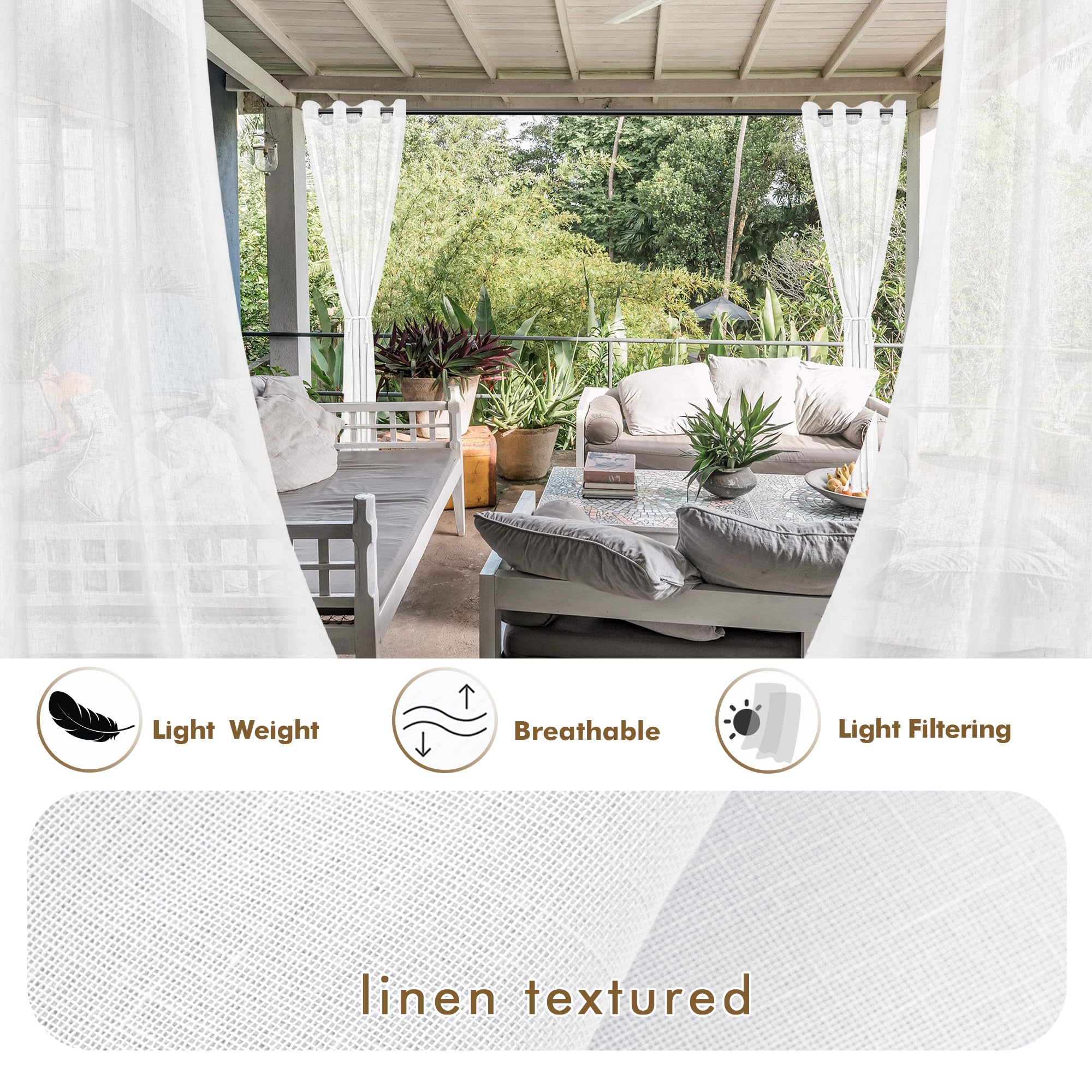 HolidayIdeas light-filtering privacy balance for outdoor spaces