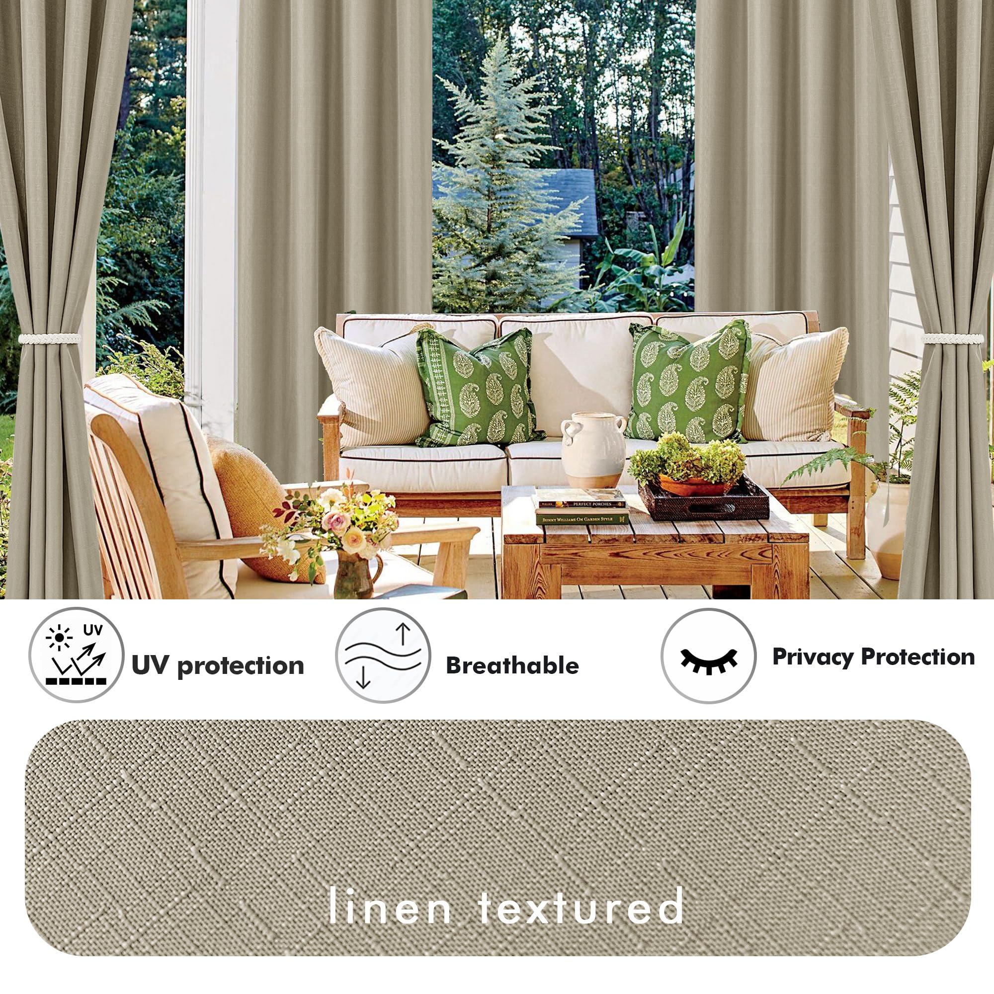 HolidayIdeas privacy and light filtering for outdoor spaces