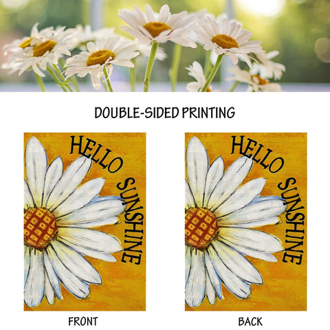 HOLIHIFI Floral orange background design adds seasonal cheer outdoors.