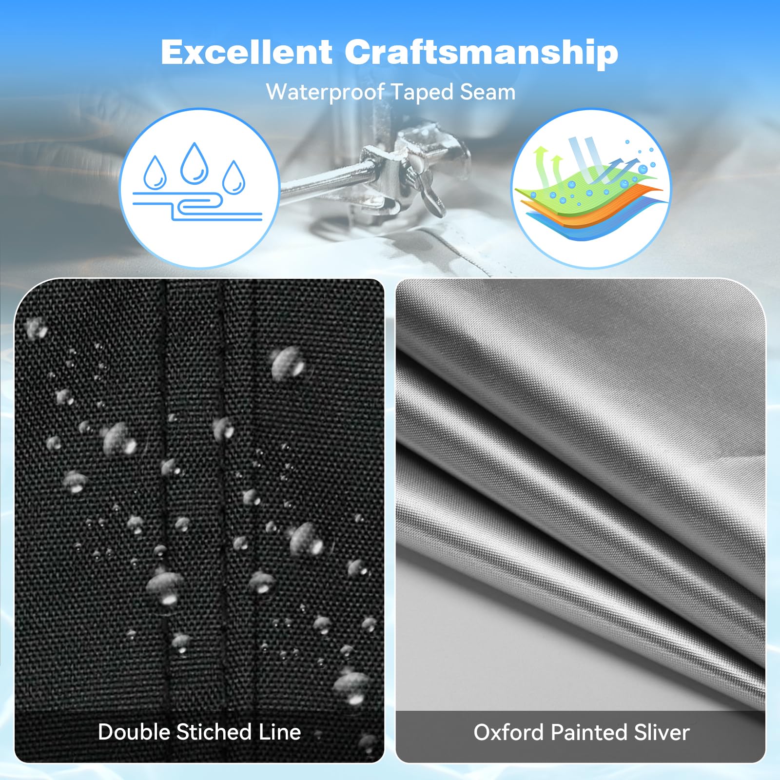 Holiwei pool cover with ground nails for stability in windy conditions