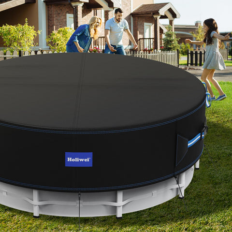 Holiwei UV-resistant pool cover helps prevent fading and wear