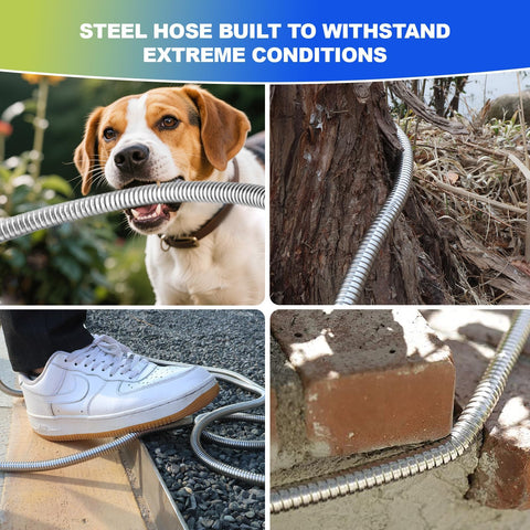 Holldoor 16mm diameter hose increases water flow and reduces resistance.