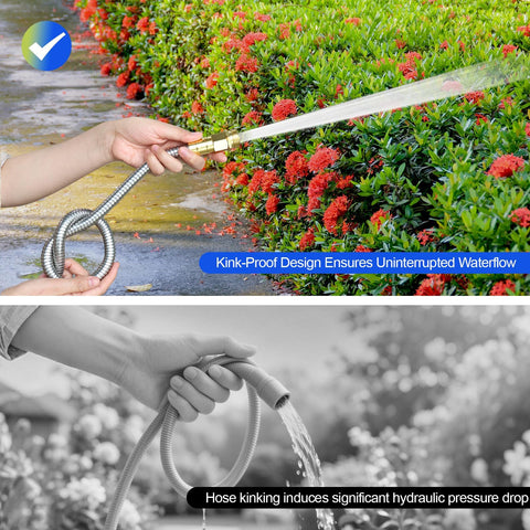 Holldoor 16mm diameter hose delivers higher water flow for faster watering