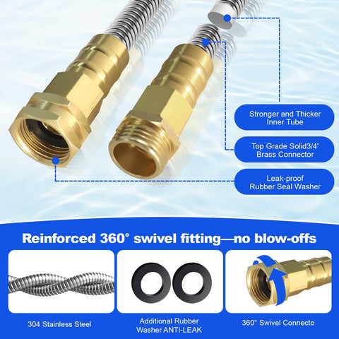 Holldoor brass hose fittings provide leak-proof, durable connections.