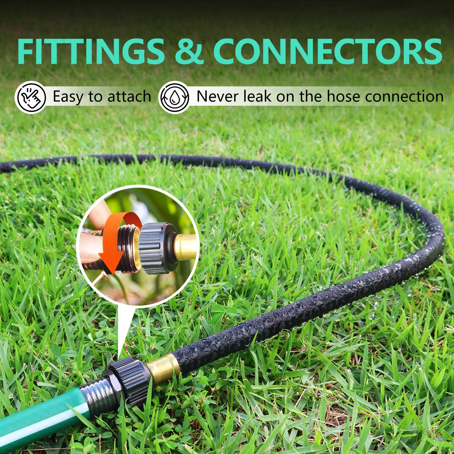 Holldoor drip irrigation under mulch protects soil and conserves moisture.