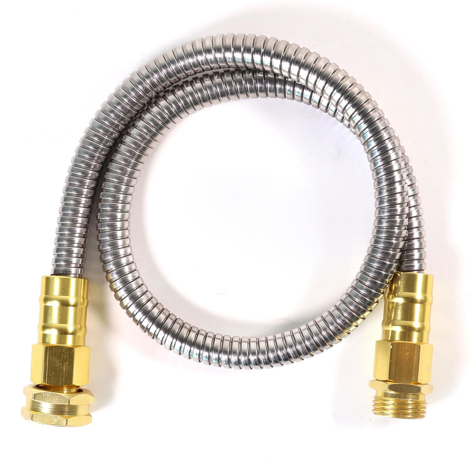 Holldoor short metal hose outer in 304 stainless steel offering puncture protection.