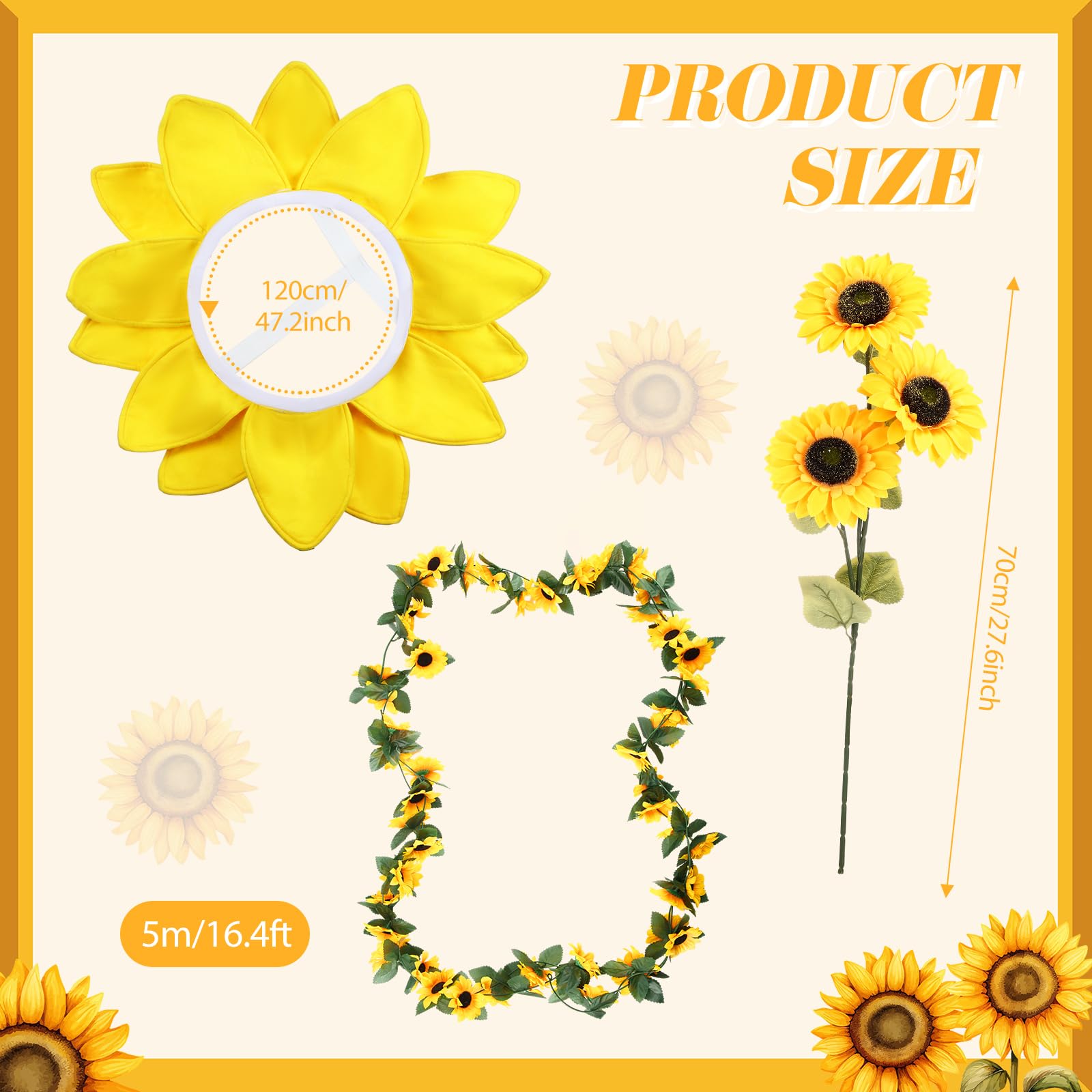 Hollowfly sunflower bouquet provides a bold seasonal focal point for skeleton scenes