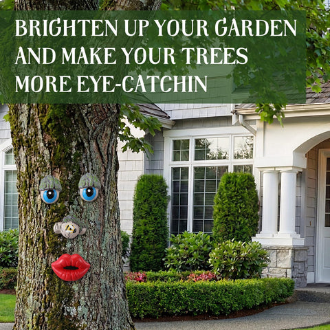 Hollowfly Tree Face Decor easy install with hooks for quick setup