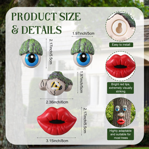 Hollowfly Tree Face Decor nose detail highlights a playful character