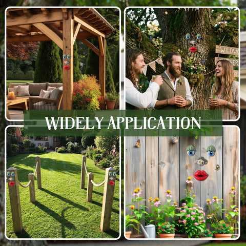 Hollowfly Tree Face Decor weatherproof finish withstands sun and rain