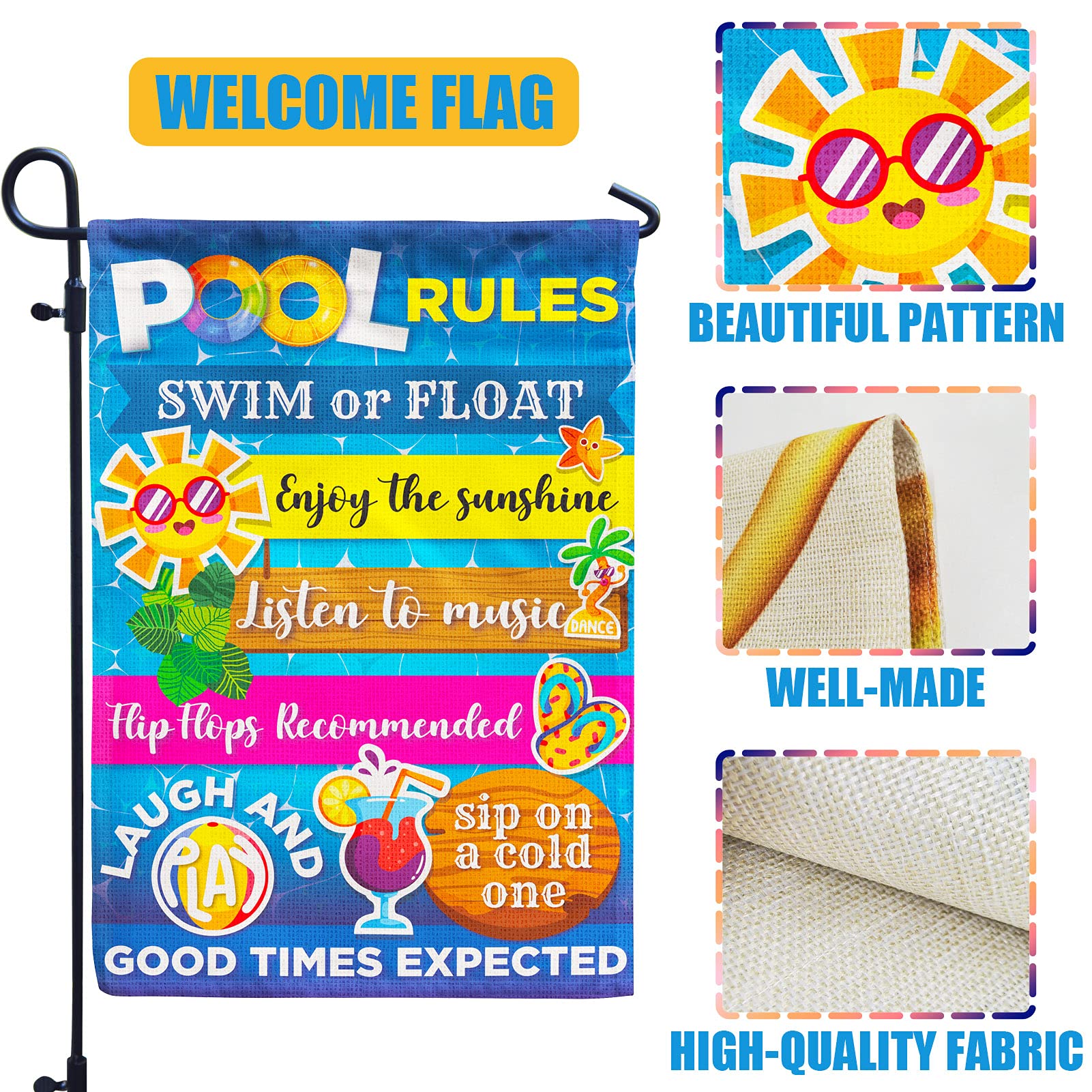 Hollyhorse seasonal decor flag makes a thoughtful gift for garden lovers.