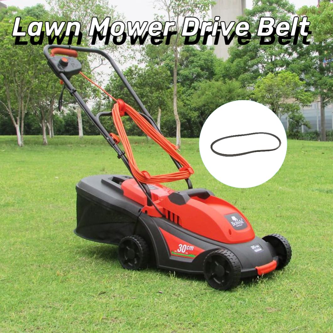 Holmgillick belt mounted on mower during grass cutting