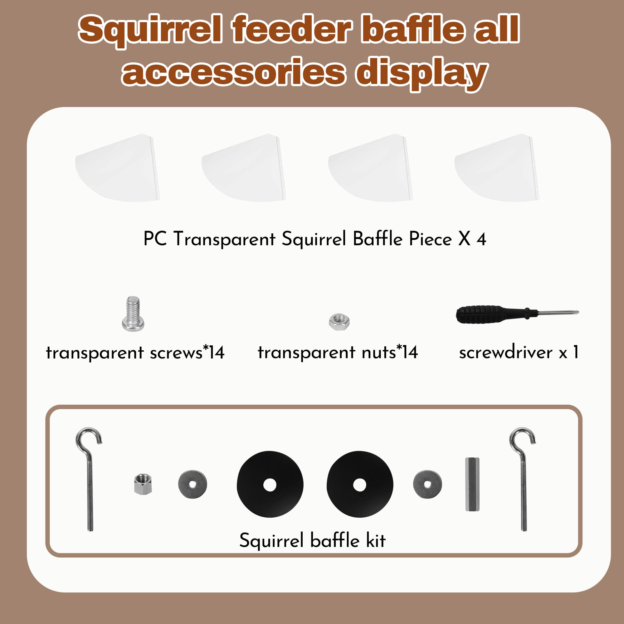 Holoith weatherproof squirrel baffle demonstrates rain protection