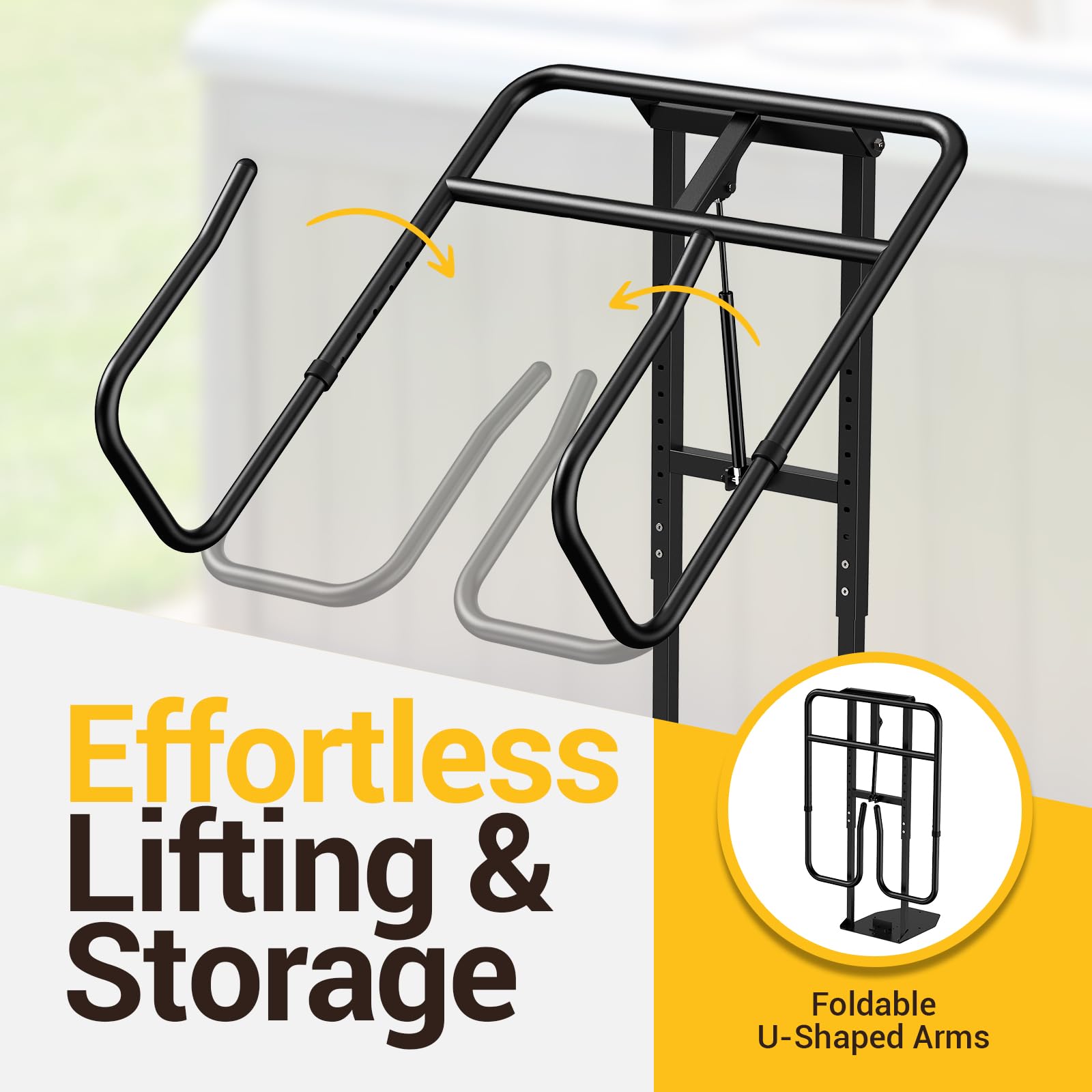 Holymuss cover lift folded arms close-up saving space for small hot tub areas