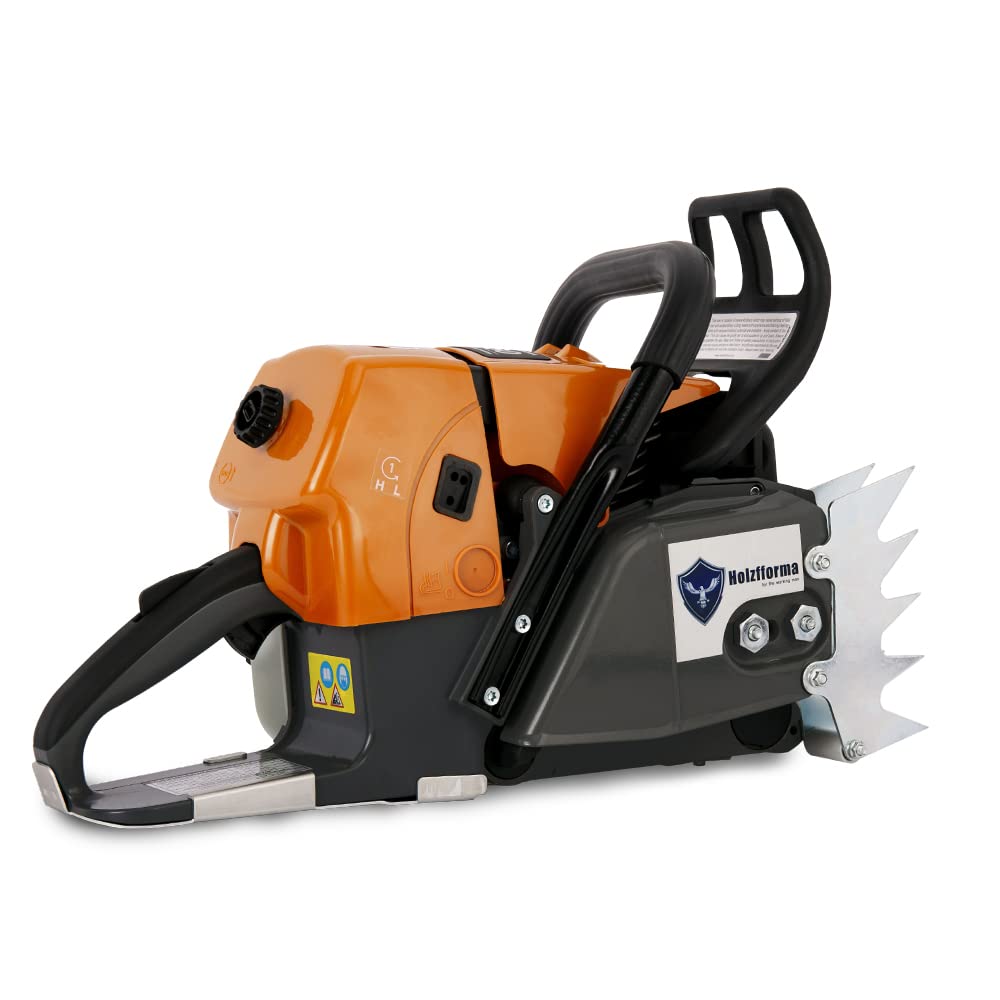 Holzfforma power head without bar and chain shown for core engine inspection