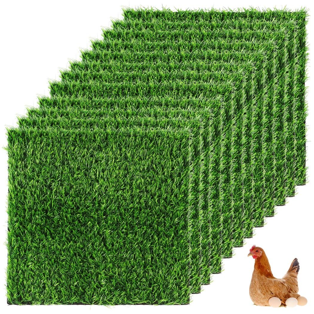 Homaisson chicken nesting pads with grass mats for cozy nest comfort.