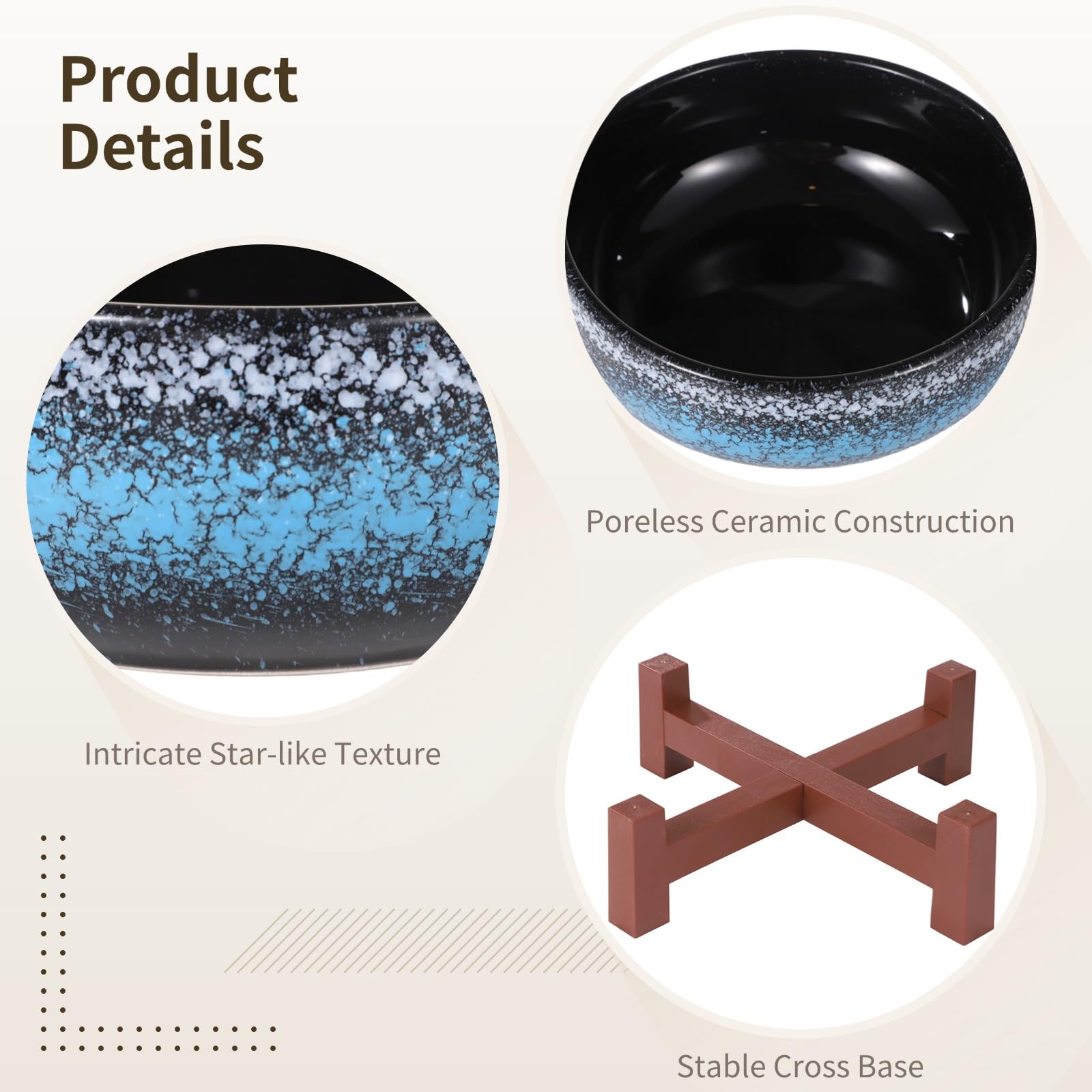 Homaisson leakproof bonsai bowl keeps moisture contained for plants