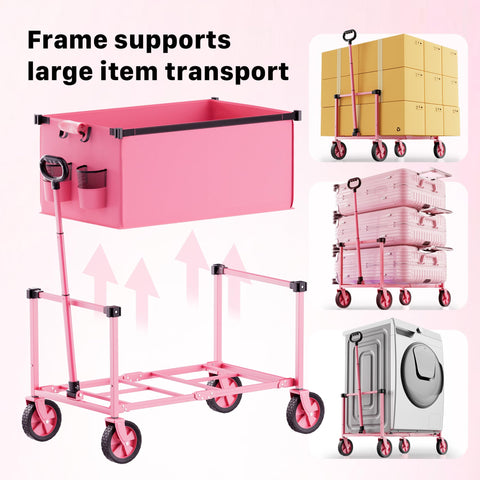 HOMBETTA multi-purpose wagon ideal for shopping, camping, or gardening.