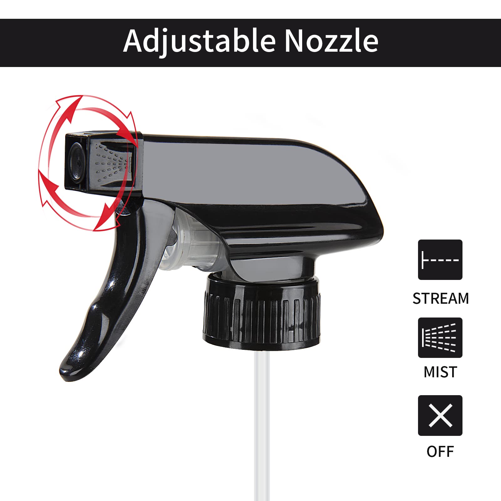 HOMBYS three stage adjustable nozzle adapts to spraying needs