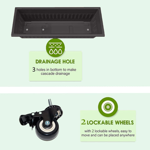 Homdox food-grade plastic bins are BPA-free and safe for plants.