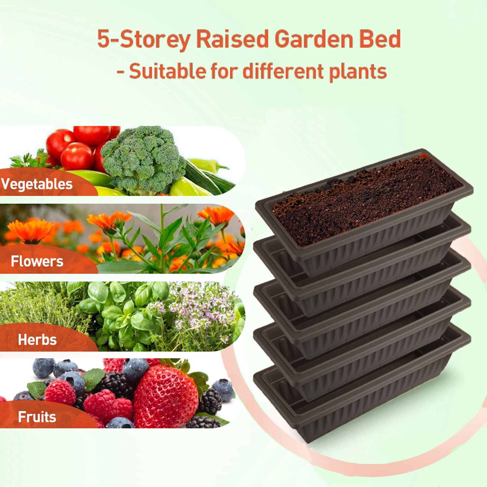 Homdox vertical raised garden bed designed for tidy, accessible growing spaces.