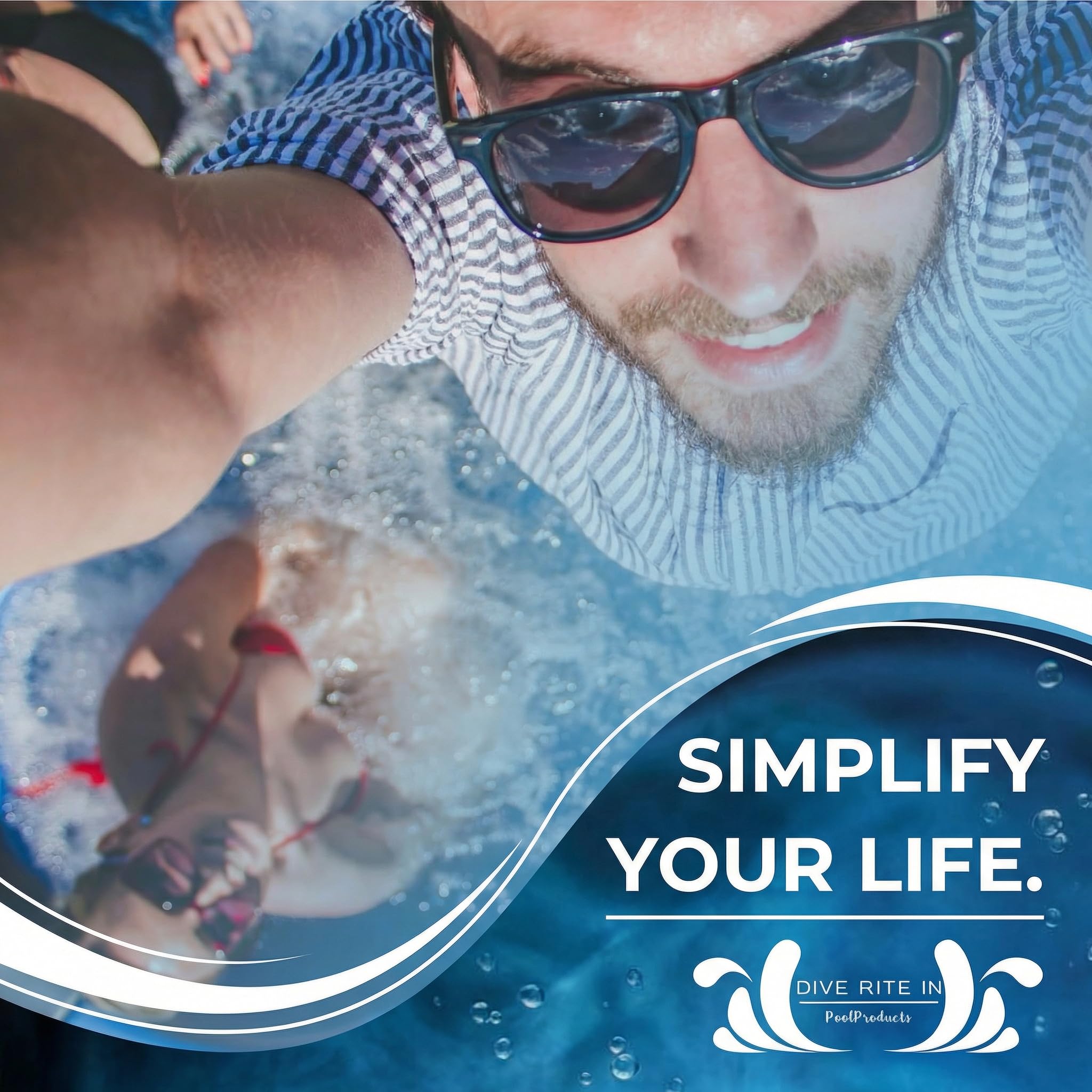 Bright spa water after using Dive Rite salt