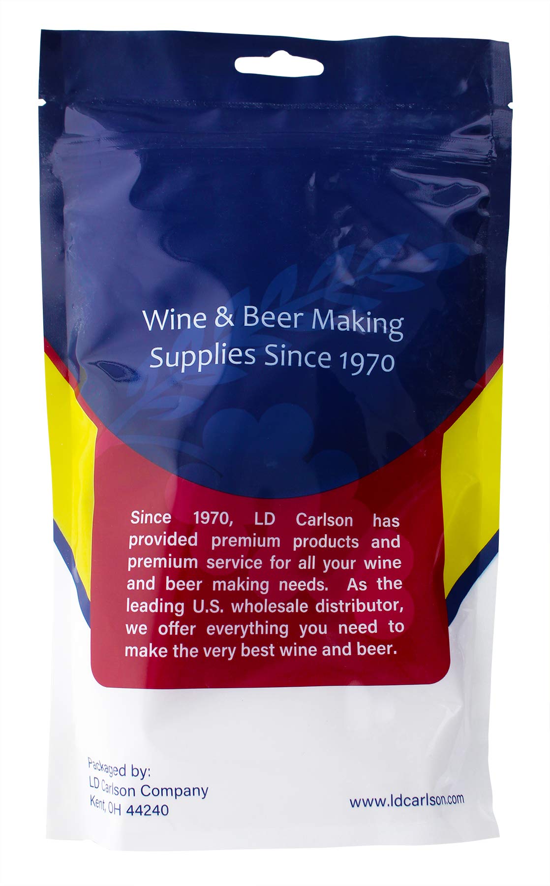 Home Brew Ohio calcium carbonate packaging highlights clean, ready-to-use 1 lb container