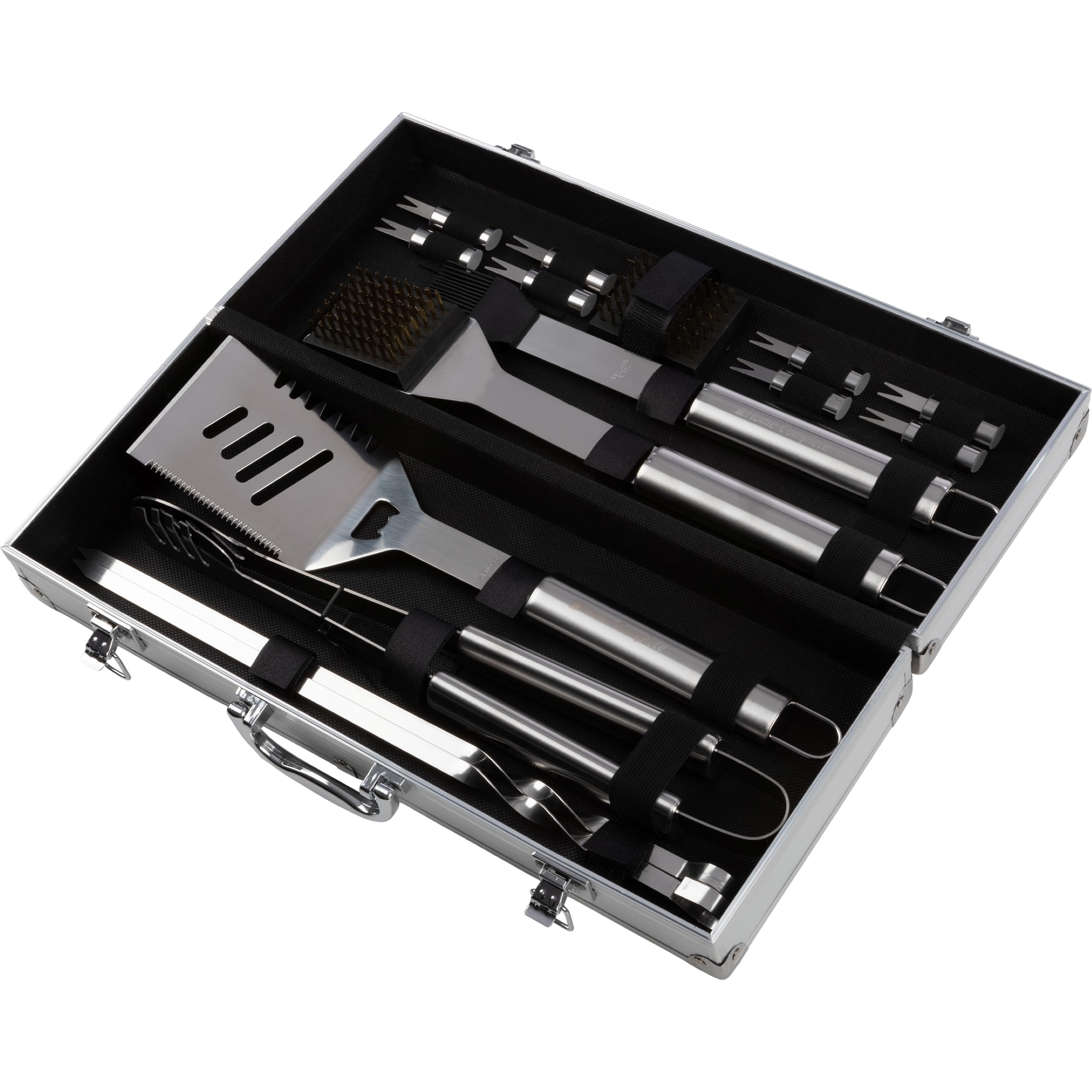 Home-Complete 16-piece BBQ tool set in a case for easy storage