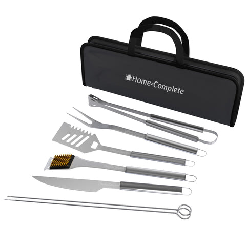 Home-Complete 7-piece BBQ spatula with bottle opener for easy grilling and serving