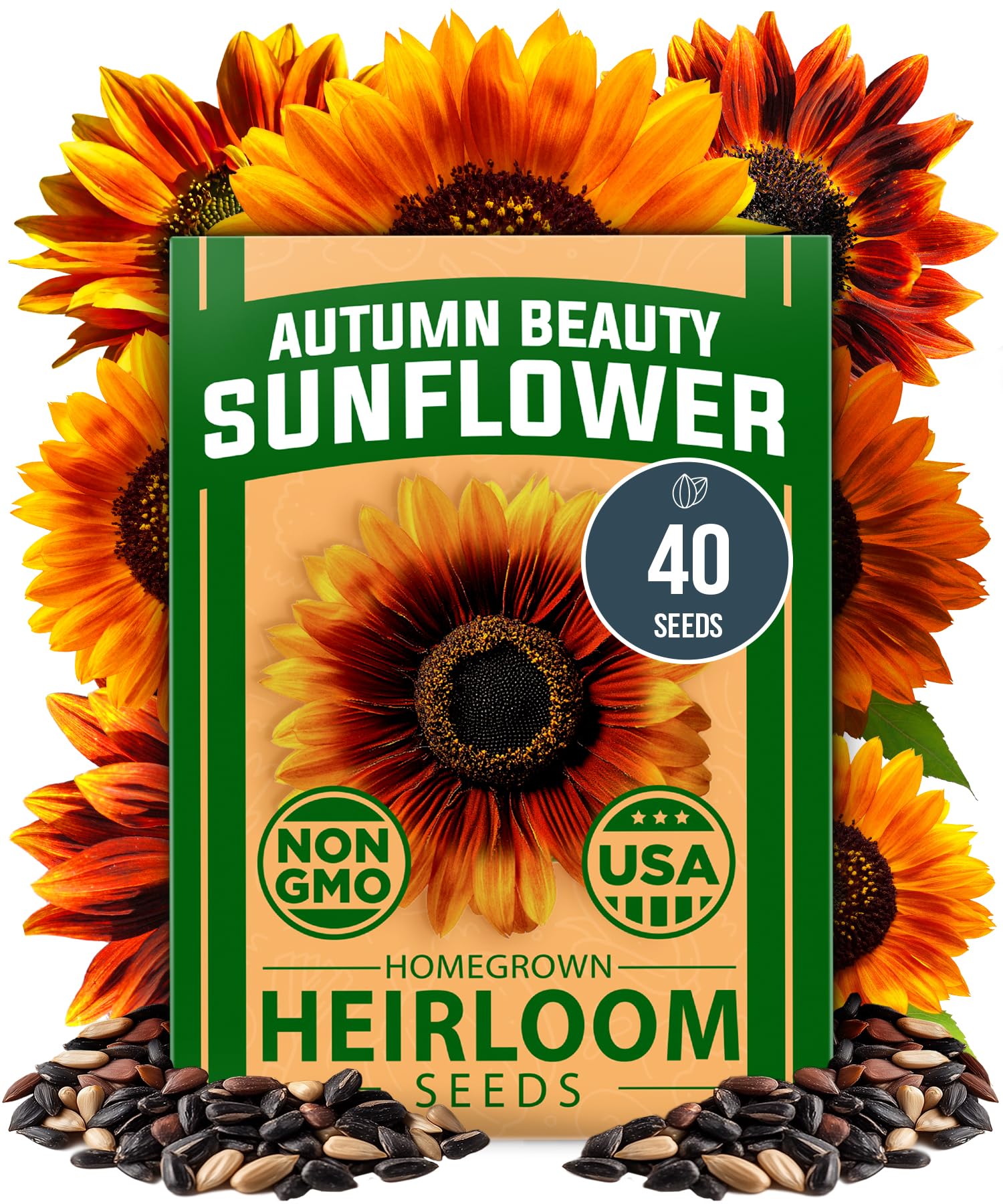 HOME GROWN Autumn Beauty seeds pack shot, ready to plant for a colorful garden display.