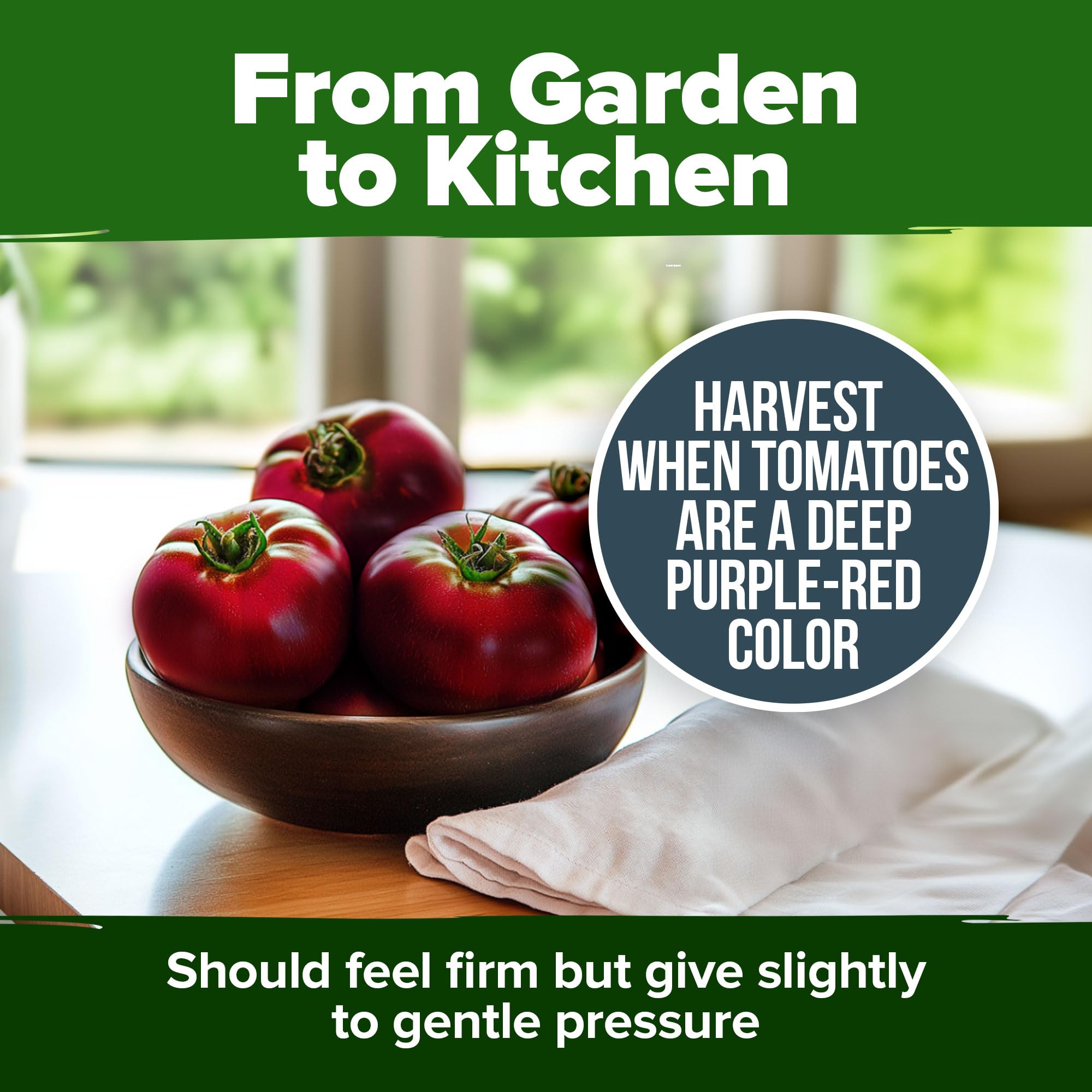 HOME GROWN Cherokee Purple seed packaging label helps keep seeds organized and fresh.