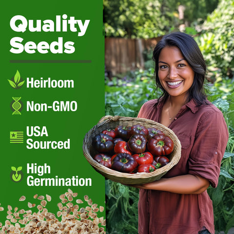 HOME GROWN Cherokee Purple seeds germination rate supports reliable seedling emergence
