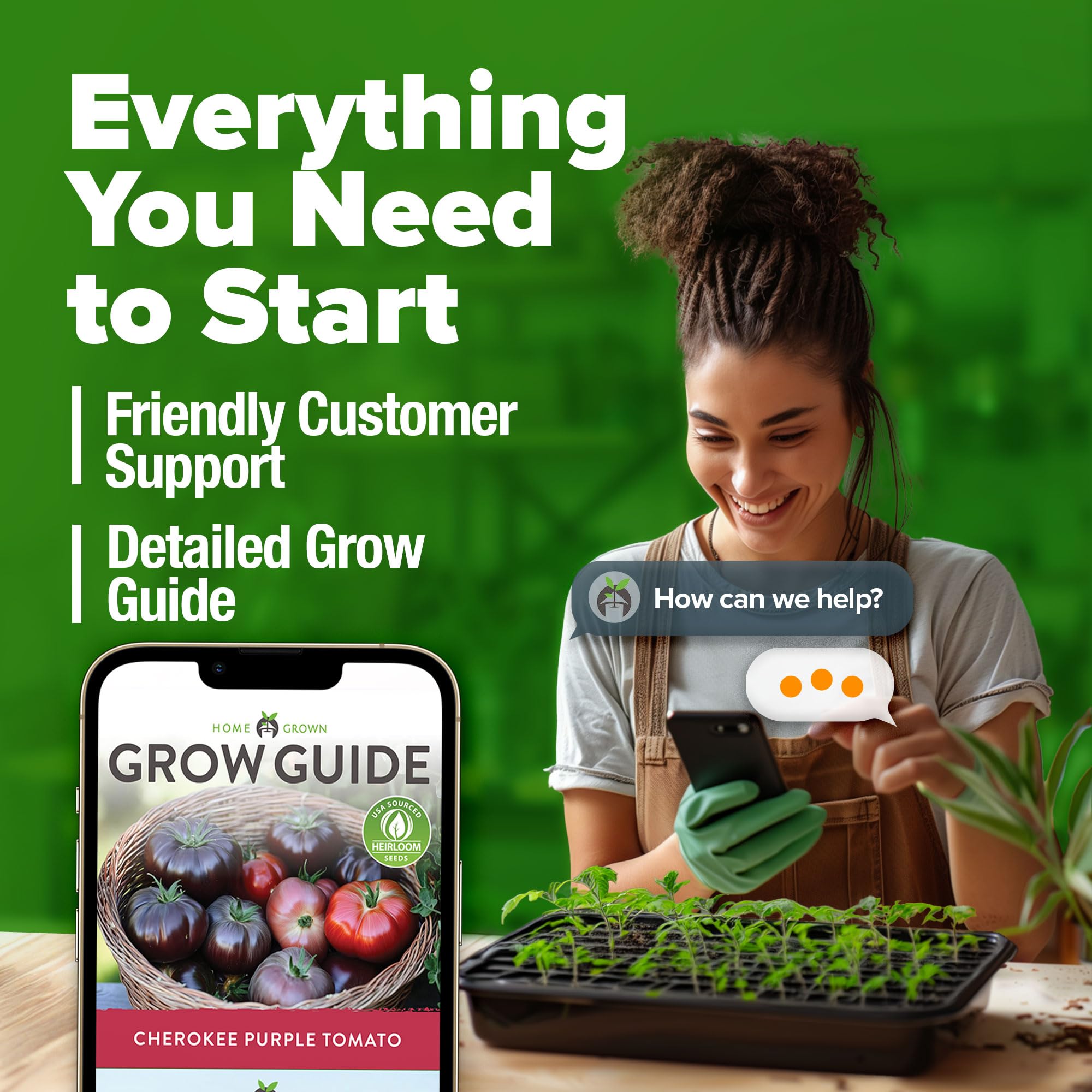HOME GROWN Cherokee Purple seeds trusted brand for reliable heirloom varieties