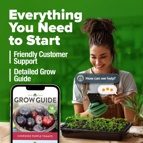 HOME GROWN Cherokee Purple seeds trusted brand for reliable heirloom varieties