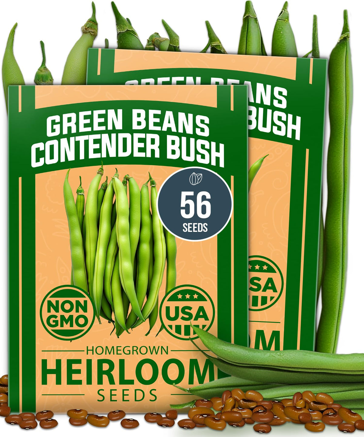 HOME GROWN Contender seeds pack front, fast germination for a quick start