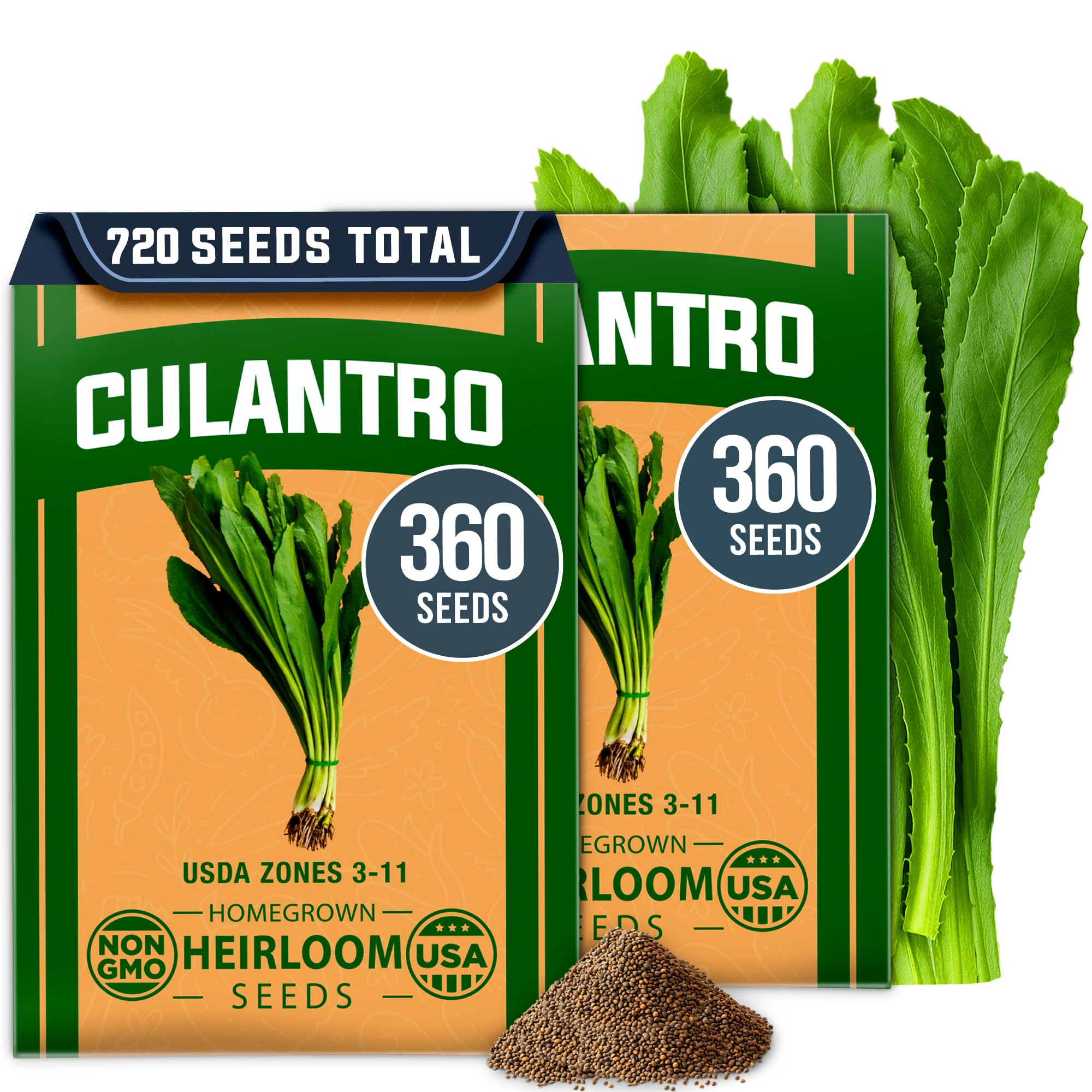 HOME GROWN Culantro seeds 720-pack ready for planting in home gardens.