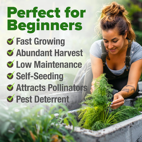 HOME GROWN dill seeds direct sow in garden for best germination and mature dill weed.