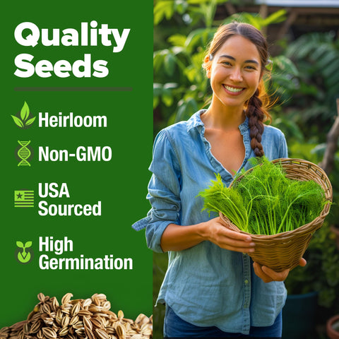 HOME GROWN dill seeds for indoors or outdoors garden setups, versatile and easy to grow.