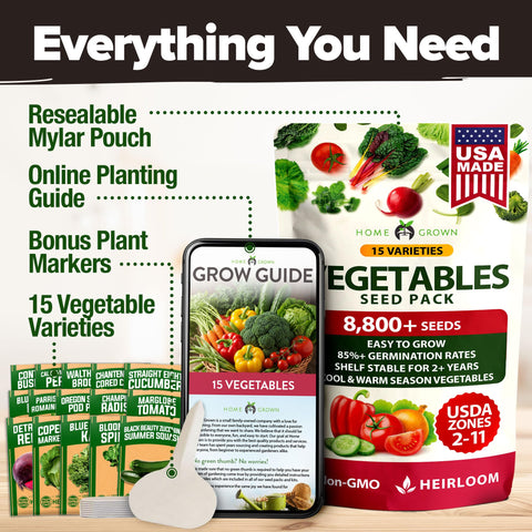 HOME GROWN family garden setup ready for outdoor planting