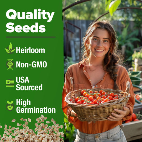HOME GROWN germination rate illustration shows quick sprouting potential