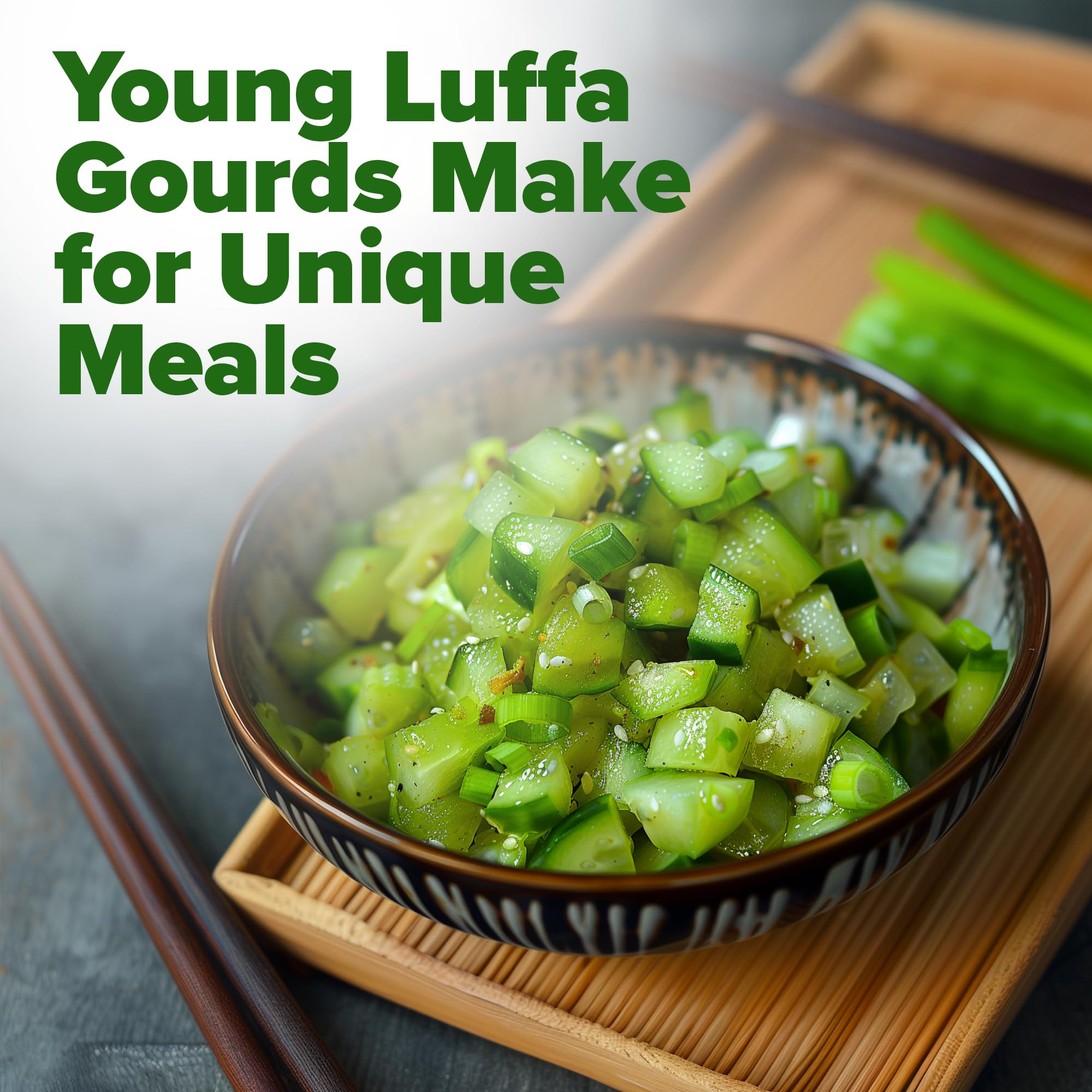 HOME GROWN Luffa seeds are non-GMO heirloom seeds sourced in the USA.