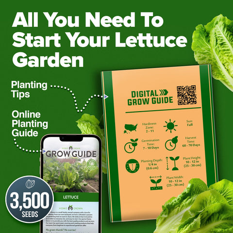 HOME GROWN non-GMO USA-sourced heirloom seeds underline quality.